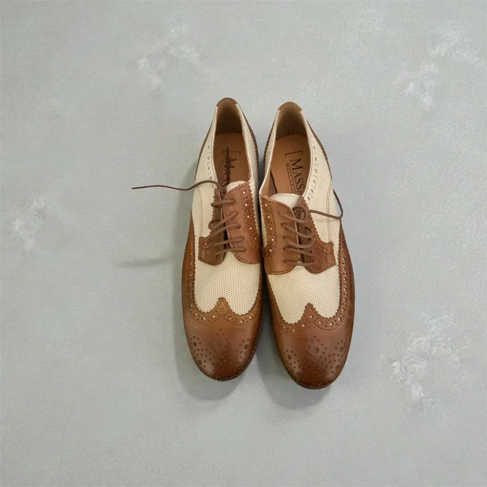 Classic Brown and Cream woman Brogues - Picture 3 of 3